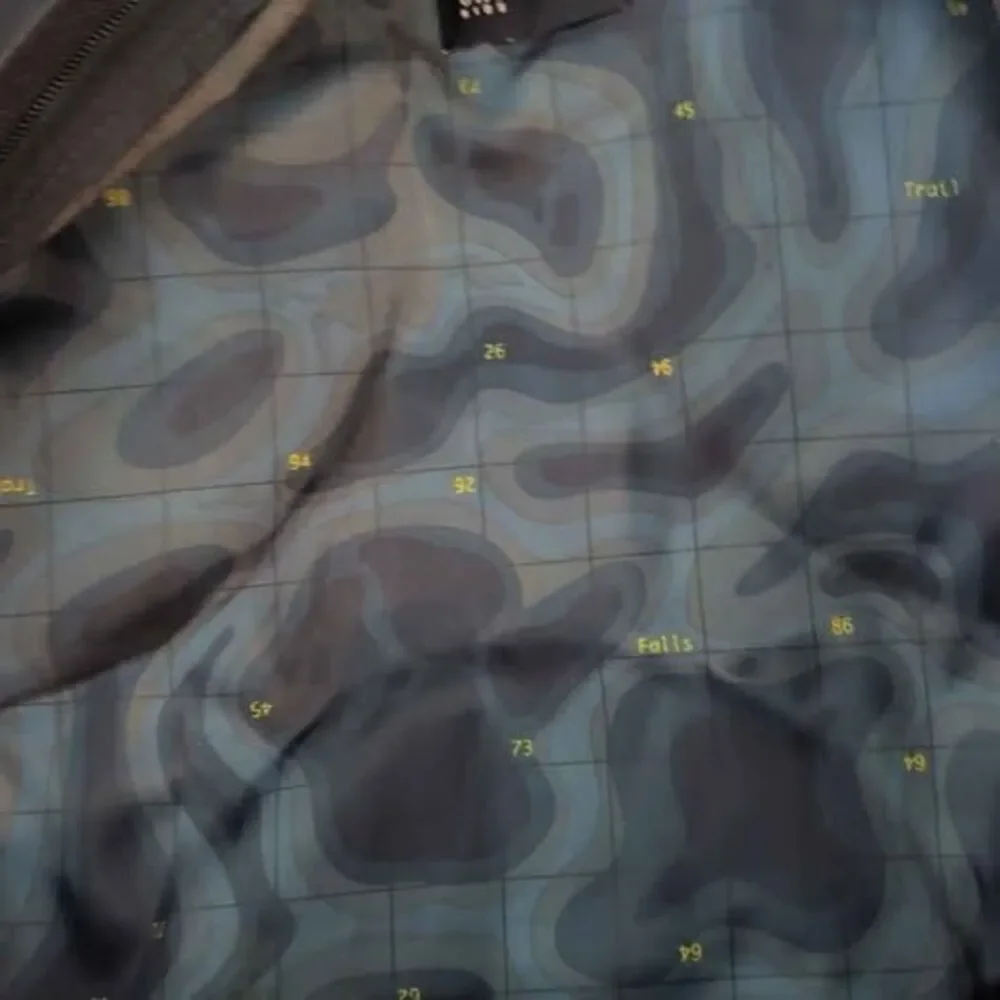 Vtg Gap Kids Hiking Backpack Topographic Map Lining Blue Gorpcore Tactical